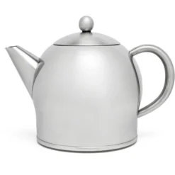 Bredemeijer Tee-Kanne Minuet Santhee, Edelstahl, Doppelwandig, Silber Matt, 1,4 L