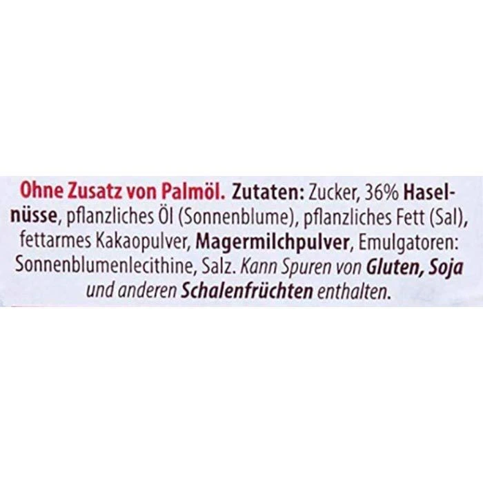 Brotaufstrich Nudossi Haselnuss-Nougat-Creme, Ohne Palmöl, 300g 2 Brotaufstrich Nudossi Haselnuss-Nougat-Creme, Ohne Palmöl, 300g – Bild 2