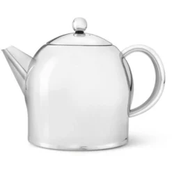 Bredemeijer Tee-Kanne Minuet Santhee, Edelstahl, Doppelwandig, Silber Glänzend, 1,4 L