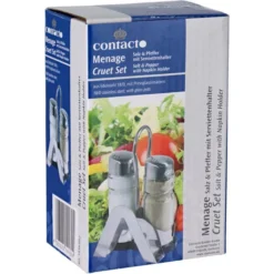 Contacto Salz-und-Pfefferstreuer 1416002, Set Mit Menage, Glas / Edelstahl -Bredemeijer Geschaft 3c2d4c67e72b1f8d1604c141080faea1d7f4aaaf salz und pfefferstreuer contacto 1416002