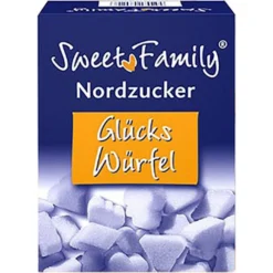 Sweet-Family Zucker Glücks-Würfel, Würfelzucker, Weiß, 500g