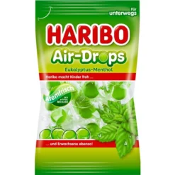 Haribo Kräuterbonbons Air-Drops Eukalyptus-Menthol, 100g