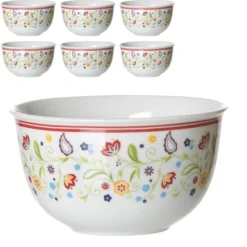 Ritzenhoff&Breker Müslischale Doppio Shanti, Porzellan, Mit Dekor, 15cm, Set, 6 Stück