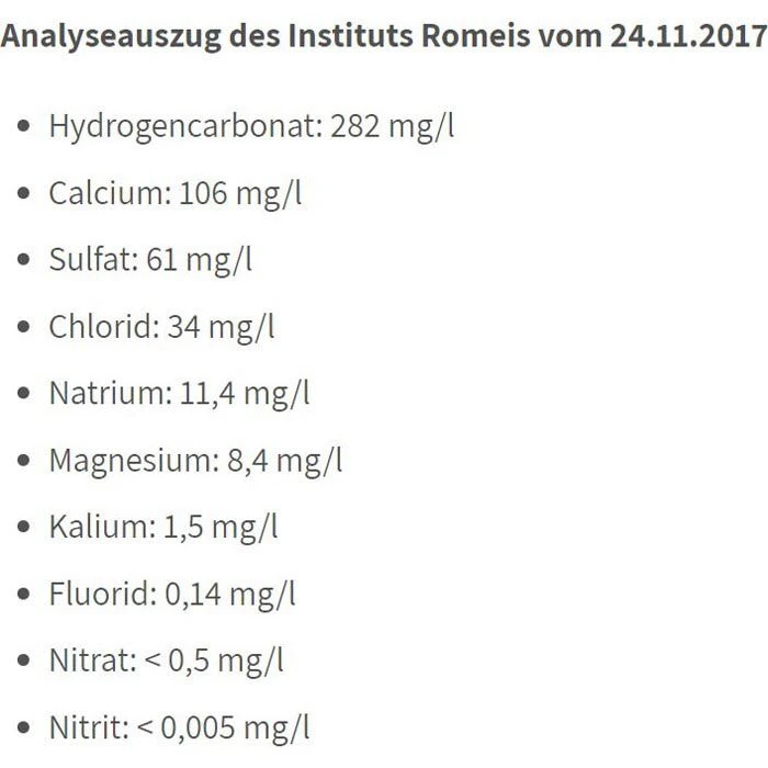 Christinen Mineralwasser Bio-Carat Naturelle, Ohne Kohlensäure, Je 0,5 Liter, 24 Stück 4 Christinen Mineralwasser Bio-Carat Naturelle, Ohne Kohlensäure, Je 0,5 Liter, 24 Stück – Bild 4