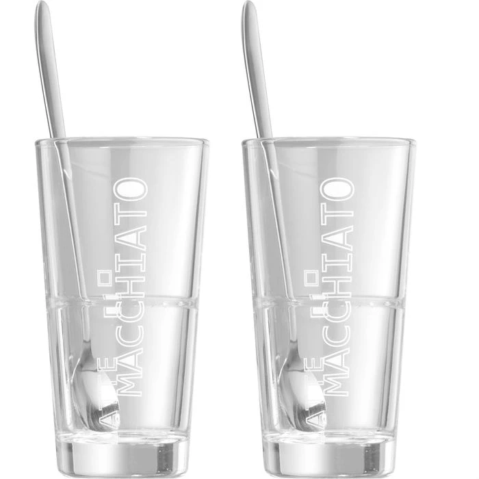 Ritzenhoff&Breker Kaffeegläser Lena, Set Mit Löffel, Latte Macchiato, 350ml, 4-teilig 1 Ritzenhoff&Breker Kaffeegläser Lena, Set Mit Löffel, Latte Macchiato, 350ml, 4-teilig