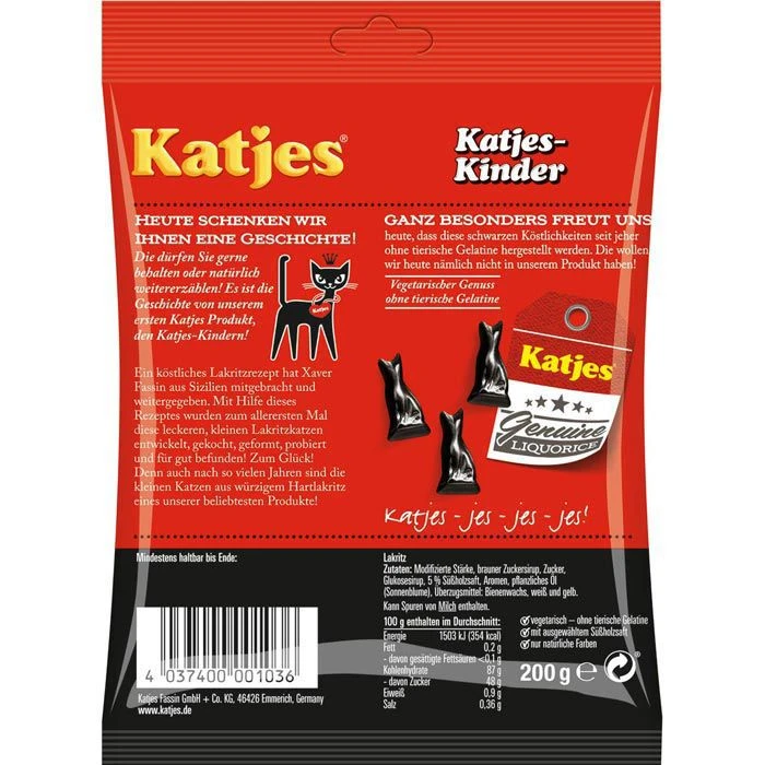 Katjes Lakritz Katjes-Kinder, 200g 2 Katjes Lakritz Katjes-Kinder, 200g – Bild 2