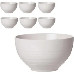 Ritzenhoff&Breker Müslischale Suomi, Porzellan, Cremeweiß, 14cm, Set, 6 Stück