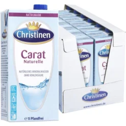 Christinen Mineralwasser Carat Naturelle, Ohne Kohlensäure, Je 1 Liter, 12 Stück