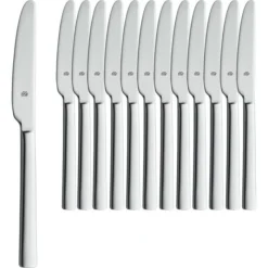 BSF Menümesser Cult 02172-804, Edelstahl, Monoblock, Silber Poliert, Set 12 Stück