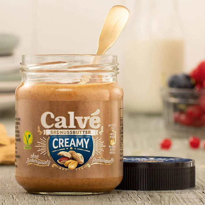 Calve Brotaufstrich Erdnussbutter, Creamy, 87% Erdnüsse, Ohne Zuckerzusatz, 210g 2 Calve Brotaufstrich Erdnussbutter, Creamy, 87% Erdnüsse, Ohne Zuckerzusatz, 210g – Bild 2