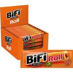 BiFi Fleischsnack Roll, Herzhafte Salami, Je 50g, 24 Stück
