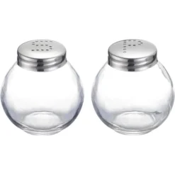 Westmark Salz-und-Pfefferstreuer Roma 65462270, Set, Aus Glas / Edelstahl, Transparent