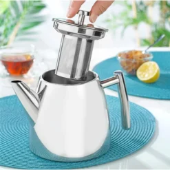 Esmeyer Tee-Kanne Brighton 199-831, Edelstahl, Mit Edelstahl-Sieb, Doppelwandig, Silber, 1,2 L -Bredemeijer Geschaft 7a32a6a38286d39d2050295eaec16c13282808ca tee kanne esmeyer brighton 199 831 edelstahl