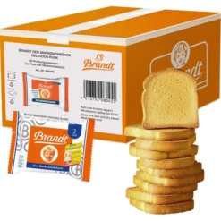 Brandt Zwieback Markenzwieback Klassisch, 1288g, Je 2 Scheiben, 68 Portionen