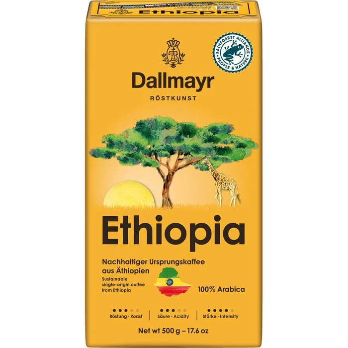 Dallmayr Kaffee Ethiopia, Gemahlener Kaffee, 500g 1 Dallmayr Kaffee Ethiopia, Gemahlener Kaffee, 500g