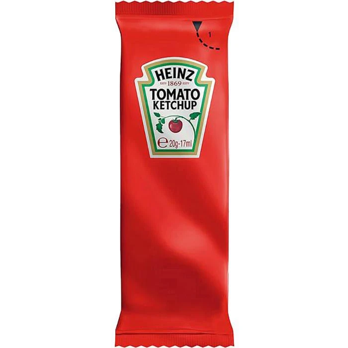 Heinz Ketchup Tomatenketchup, Je 17ml, 100 Portionsbeutel 2 Heinz Ketchup Tomatenketchup, Je 17ml, 100 Portionsbeutel – Bild 2