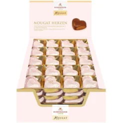 Niederegger Nougat Herzen, Mit Vollmilchschokolade, Je 12,5g, 80 Stück, 1kg