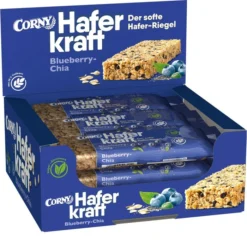 Corny Müsliriegel Haferkraft Blueberry-Chia, Je 65g, 12 Riegel