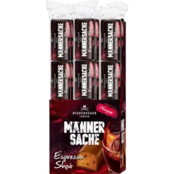 Niederegger Minischokolade Riegel Männersache, Nougat Espresso Shot, 60 Stück, 750g
