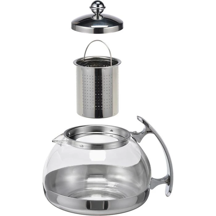Böttcher-AG Tee-Kanne Glas, Mit Edelstahl-Sieb, Transparent, 1,2 L 3 Böttcher-AG Tee-Kanne Glas, Mit Edelstahl-Sieb, Transparent, 1,2 L – Bild 3