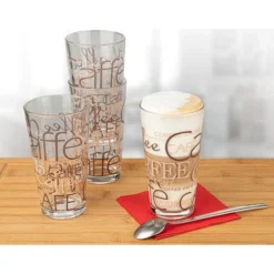 Van-Well Kaffeegläser Coffee Dekor, Latte Macchiato Gläser, 390ml, 12 Stück -Bredemeijer Geschaft 9f51e97e8e98aa7c945301371f3d6b8574b7d1f6 kaffeeglaeser van well coffee dekor