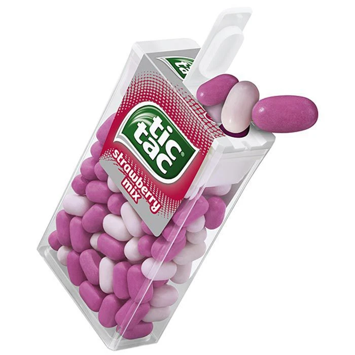Tic-Tac Dragees Strawberry Mix, Fruchtbonbons, 49g 3 Tic-Tac Dragees Strawberry Mix, Fruchtbonbons, 49g – Bild 3
