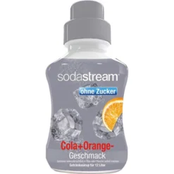 Sodastream Sirup Cola+Orange, Ohne Zucker, Für Ca. 12 Liter Fertiggetränk, 500ml