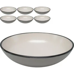 Van-Well Müslischale Campo White, Keramik, Weiß, 18,4cm, Set, 6 Stück