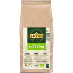 Jacobs Kaffee Good Origin Espresso, BIO, Ganze Bohnen, Kräftig, Fairtrade, 1kg