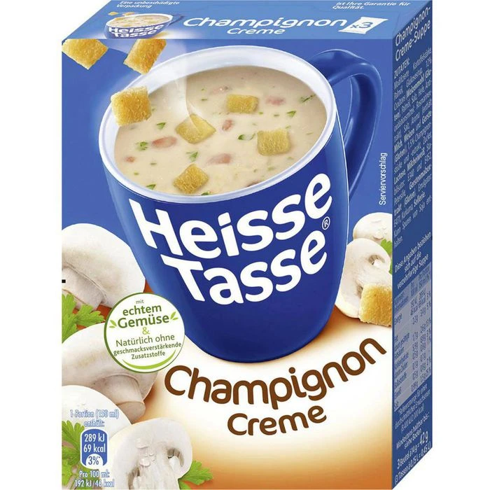 Erasaco Fertiggericht Heisse Tasse, Champignoncreme, Je 150ml, 3 Stück 1 Erasaco Fertiggericht Heisse Tasse, Champignoncreme, Je 150ml, 3 Stück