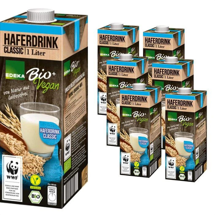 Edeka Haferdrink Classic, BIO, Je 1 Liter, 8 Stück 1 Edeka Haferdrink Classic, BIO, Je 1 Liter, 8 Stück