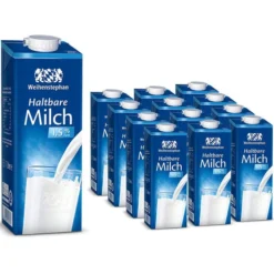 Weihenstephan Milch Fettarme H-Milch 1,5% Fett, Je 1 Liter, 12 Stück