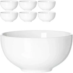 Ritzenhoff&Breker Müslischale Skagen, Porzellan, Weiß, 15cm, Set, 6 Stück