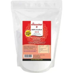 Wiezucker Zuckerersatz E, 100 Prozent Erythrit, Kalorienfrei, 1kg