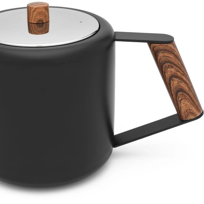 Bredemeijer Tee-Kanne Boston, Edelstahl, Doppelwandig, Schwarz Matt, 1,1 L 5 Bredemeijer Tee-Kanne Boston, Edelstahl, Doppelwandig, Schwarz Matt, 1,1 L – Bild 5
