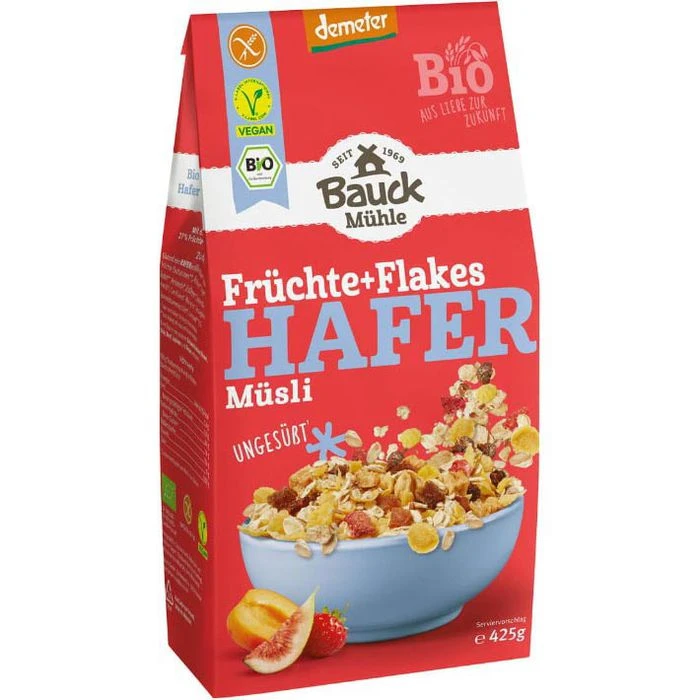 Bauckhof Müsli Hafermüzli Früchtetraum, BIO, 425g 1 Bauckhof Müsli Hafermüzli Früchtetraum, BIO, 425g