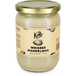 KoRo Brotaufstrich Weißes Mandelmus, 100% Mandeln, 500g